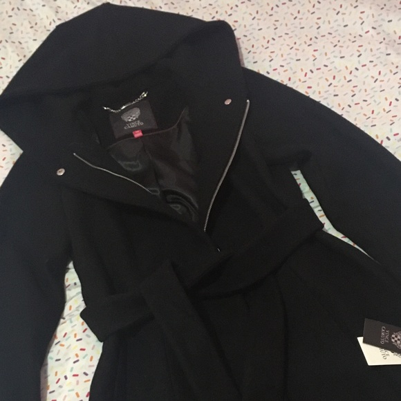 New Vince Camuto Belted Wool Coat - Picture 6 of 11